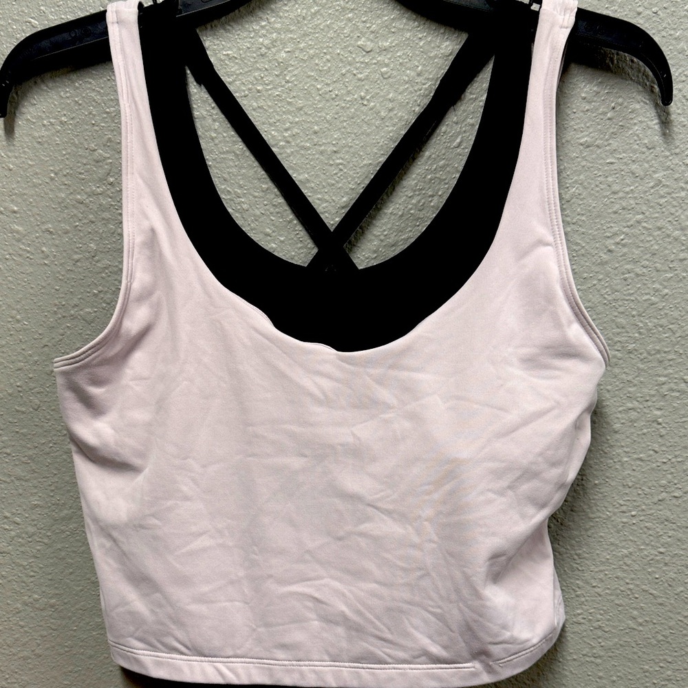 Hollister-Pink and Black Tank Top